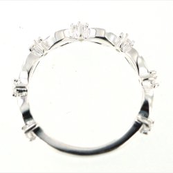 "Freya" Slvring med lyse krystaller