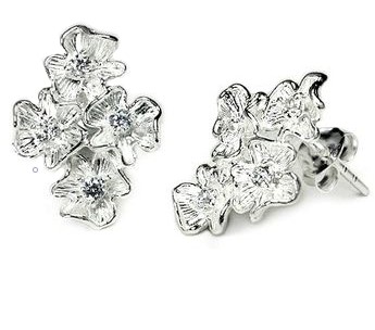 Slv reringe med Krystaller/Zirkoner eller Sten