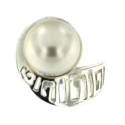 "Valentina" Slv Ring med 1 Swarovski perle