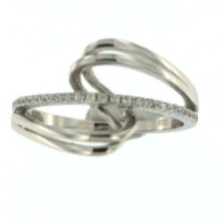 "TONE" Slvring med sm Zirkoner