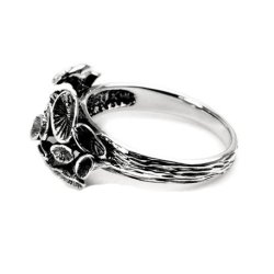 "Beatrix" Slv Ring i oxideret slv