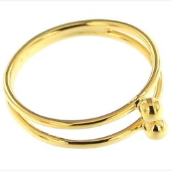 "Idalia"Guld belagt Slv Ring 