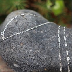 Figaro Slv Halskde 45cm x 1mm