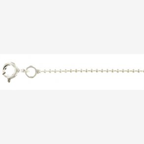 Kugle Slv Halskde Diameter 1,2mm Lngde fra 45-60cm
