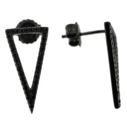 "Noa" reringe i Sort Slv Med Sm Sorte Zirkoner