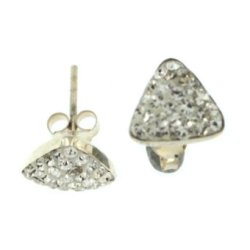 "Bella" Slv reringe med sm Krystaller